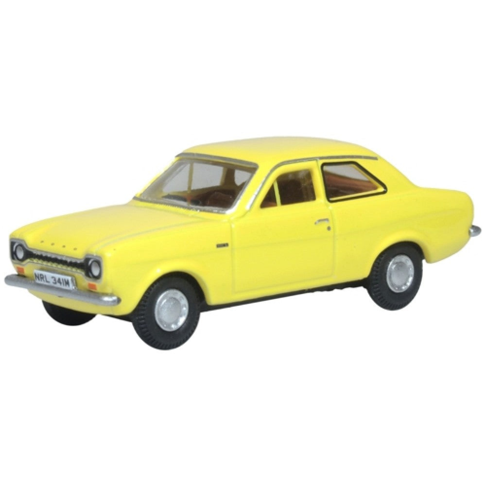 Available To Order – Ox76fe004 - 1:76 Ford Escort MK1 Daytona Yellow OXFORD Model (OX76FE004)