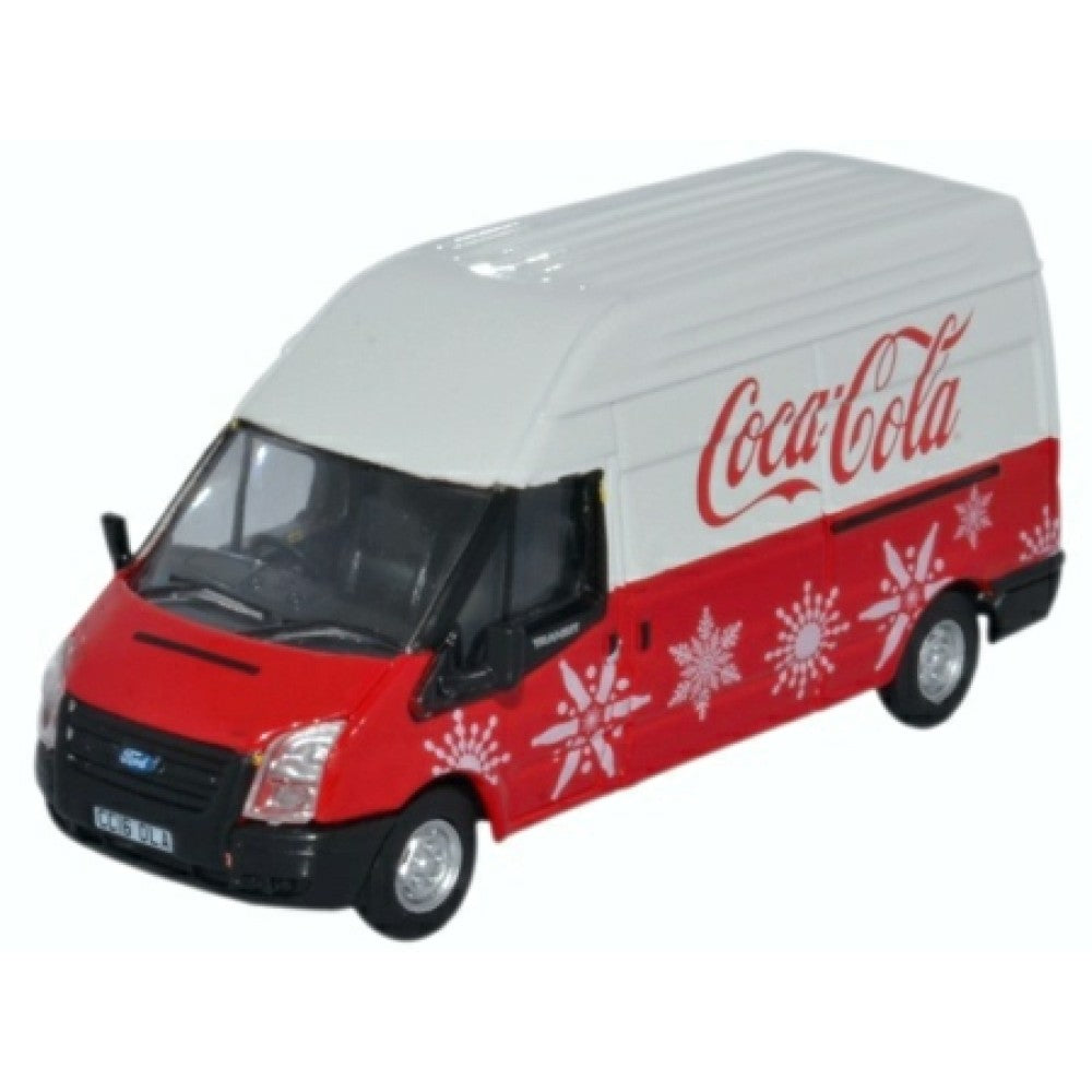 Available to Order – Ford Transit LWB High Coca Cola Xmas 1:76 Oxford Diecast Model (OX76FT030CC)