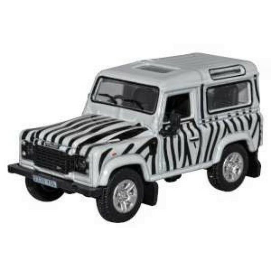 Available to Order – Safari Land Rover Defender 90 1:76 Oxford Diecast Model (OX76LRDF013)