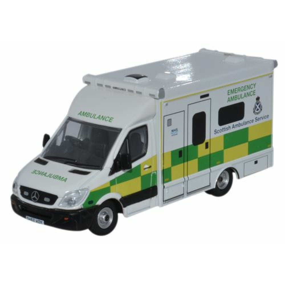 Available To Order – Ox76ma004 - 1:76 Mercedes Ambulance Scottish Ambulance Service Oxford Diecast Model (OX76MA004)