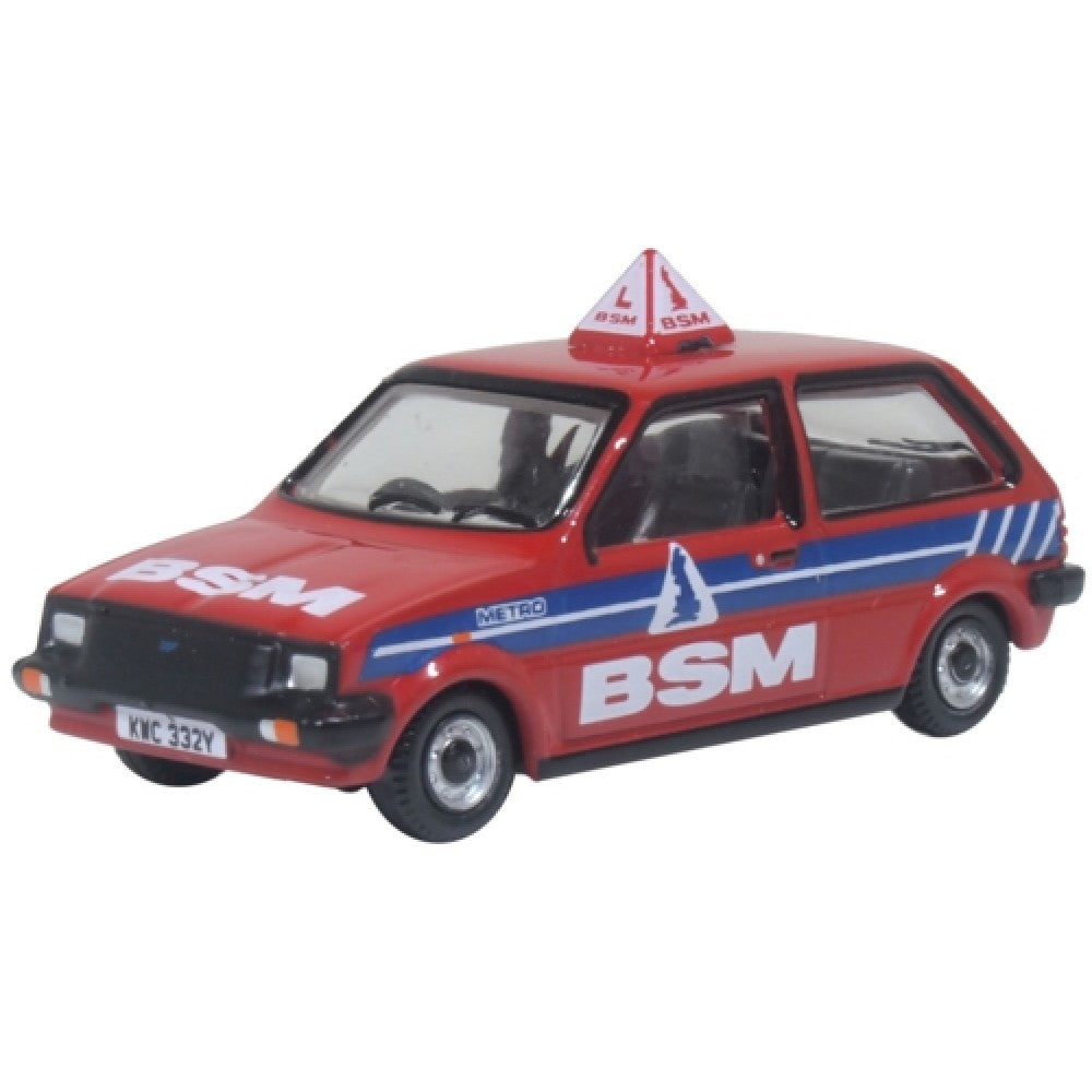 Available to Order – Austin Mini Metro British School of Motoring (bsm) 1:76 Oxford Diecast Model (OX76MET003)