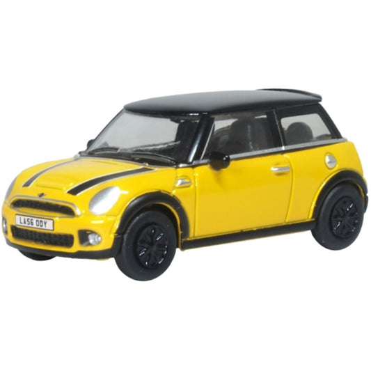 Available to Order – New Mini Yellow 1:76 Oxford Diecast Model (OX76NMN008)