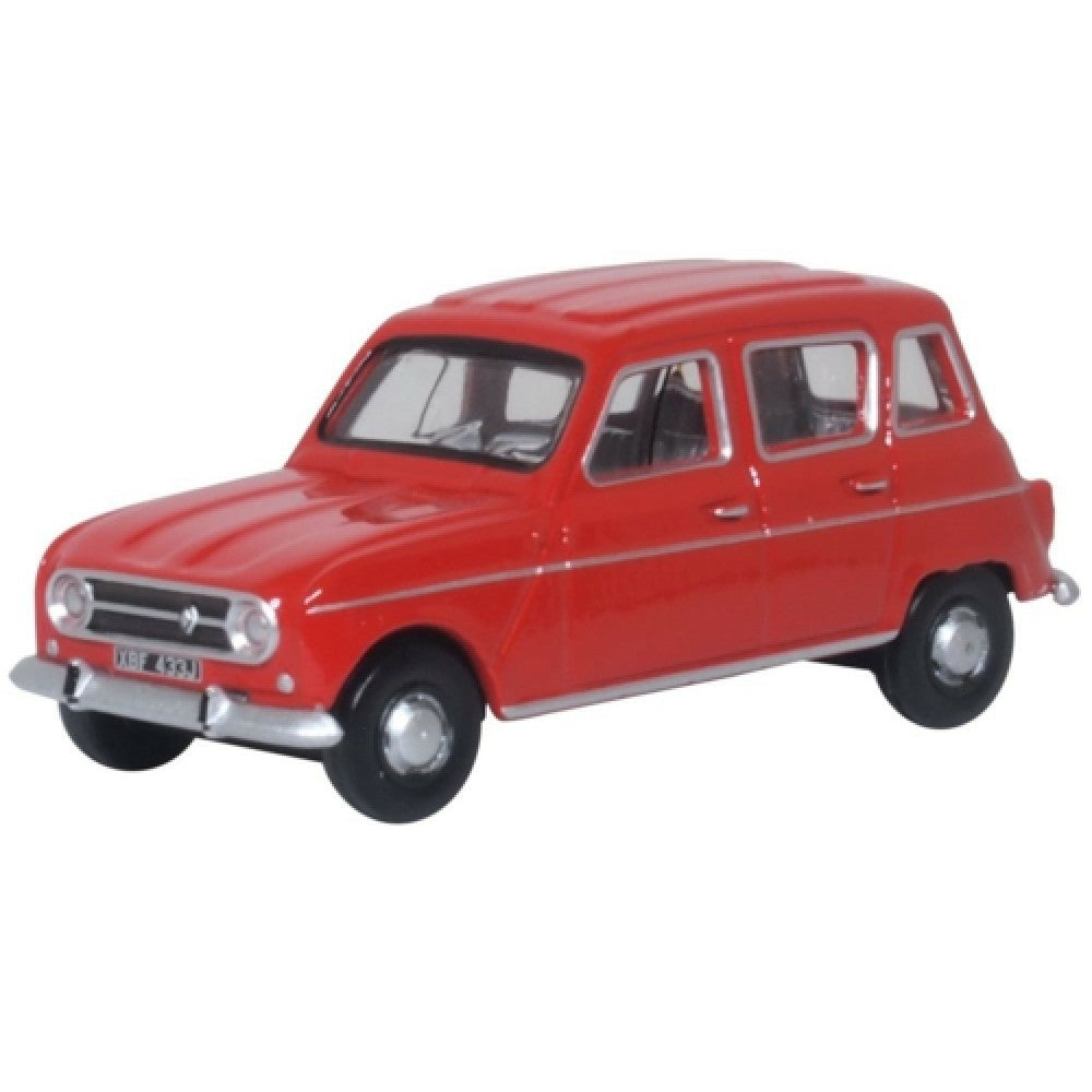 Available to Order – Renault 4 Red 1:76 Oxford Diecast Model (OX76RN002)