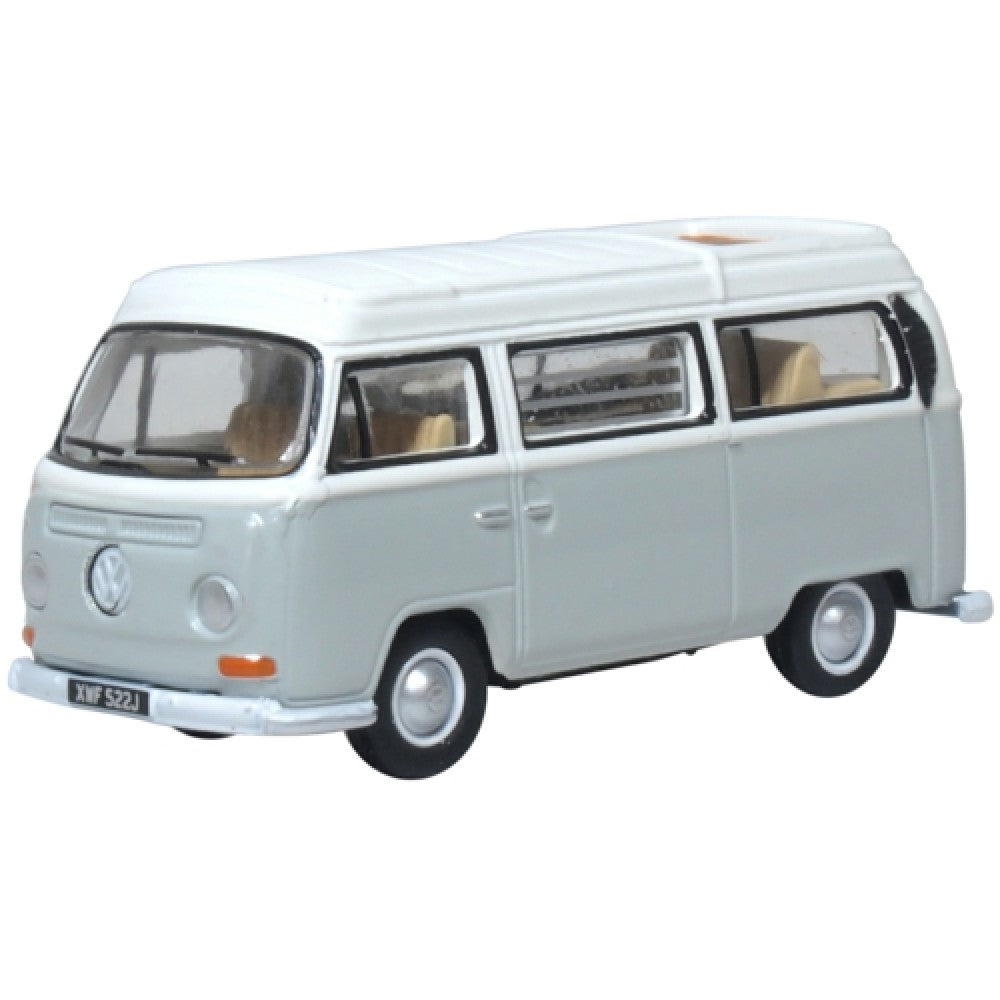 Available to Order – VW Bay Window Camper Silver Grey/white 1:76 Oxford Diecast Model (OX76VW032)
