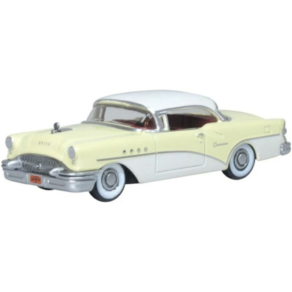 Available to Order – 1955 Buick Century Condor Yellow/dover White 1:87 Oxford Diecast Model (OX87BC55008)
