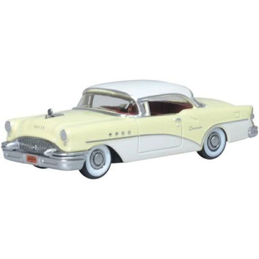 Available To Order – 1955 Buick Century Condor Yellow/dover White 1:87 Oxford Diecast Model (OX87BC55008)