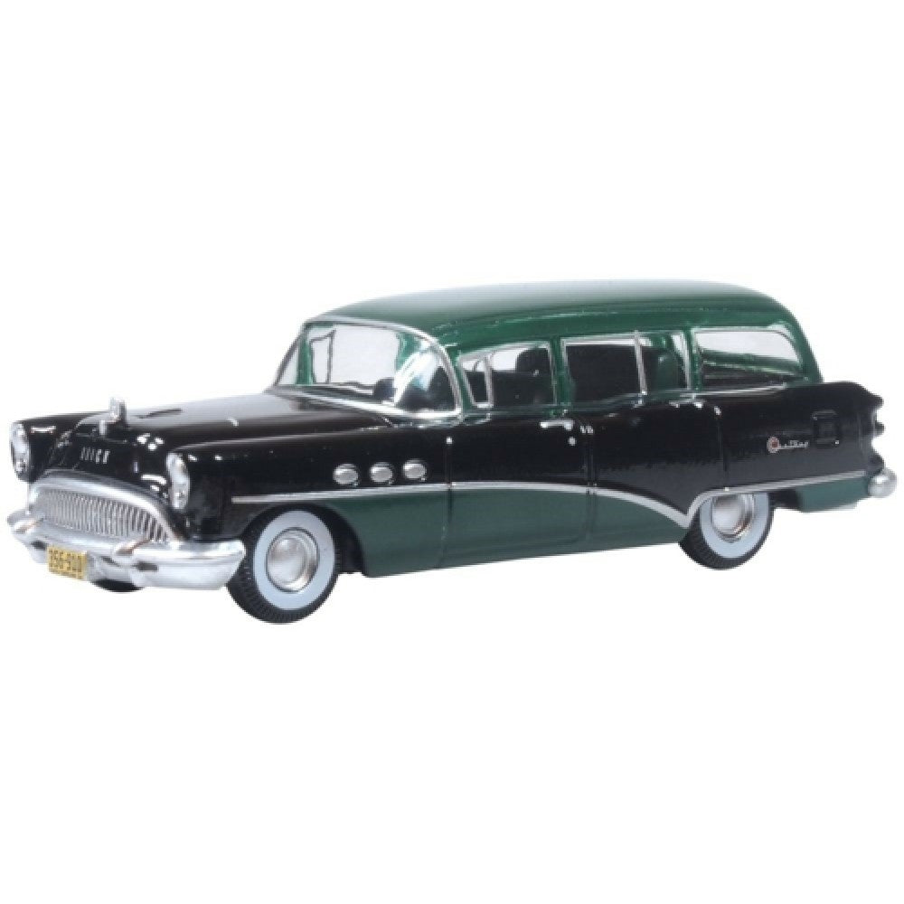 Available to Order – Baffin Green/carlsbad Black Buick Century Estate Wagon 1954 1:87 Oxford Diecast Model (OX87BCE54002)