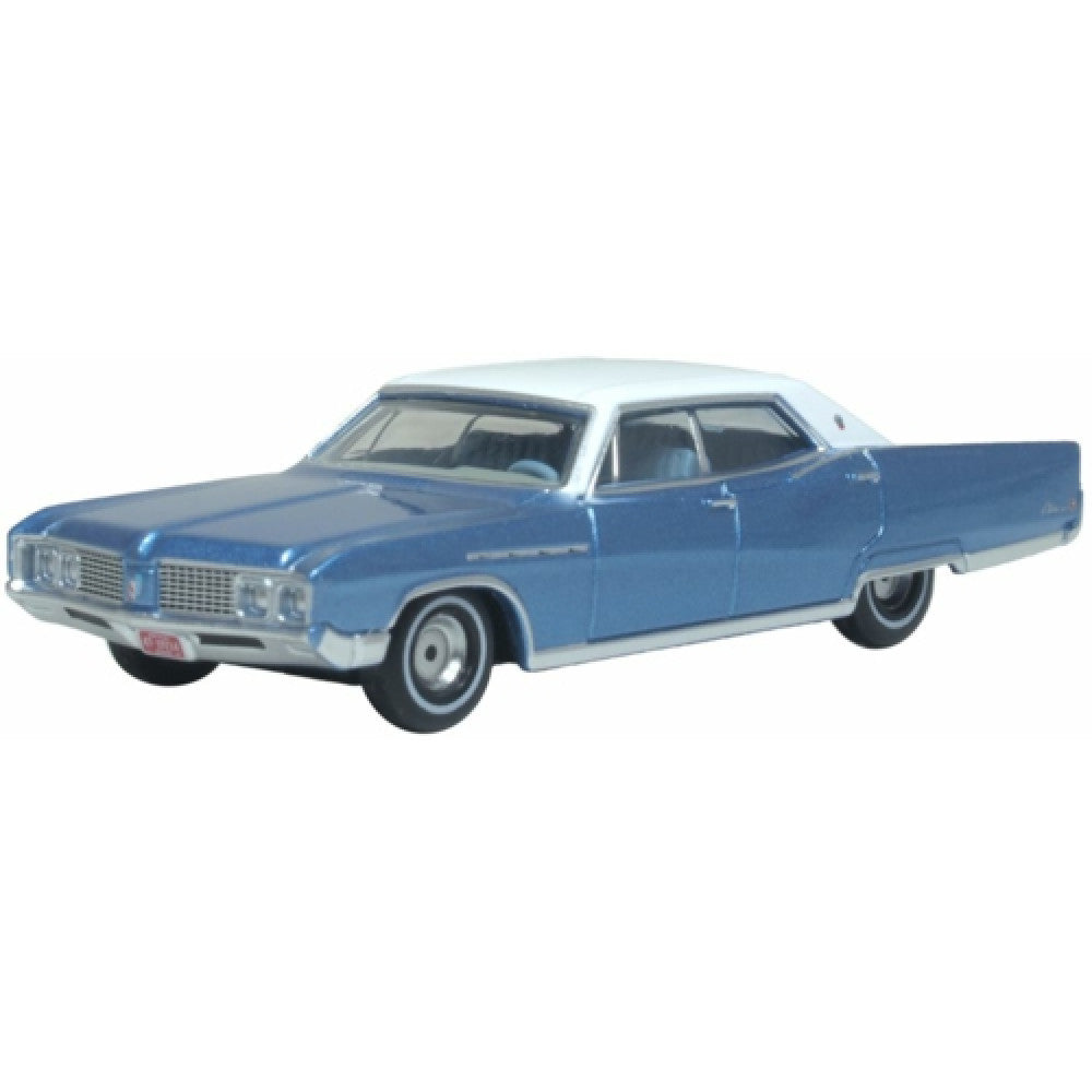 Ox87be68002 - 1:87 1968 Buick Electra 225 Medium Teal Blue Mist/parchment Oxford Diecast Model