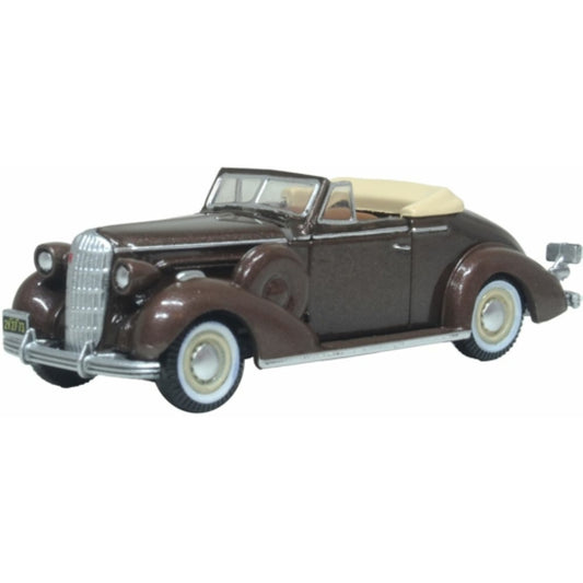 1936 Buick Special Convertible Coupe Bengal Brown Metallic 1:87 Oxford Diecast Model