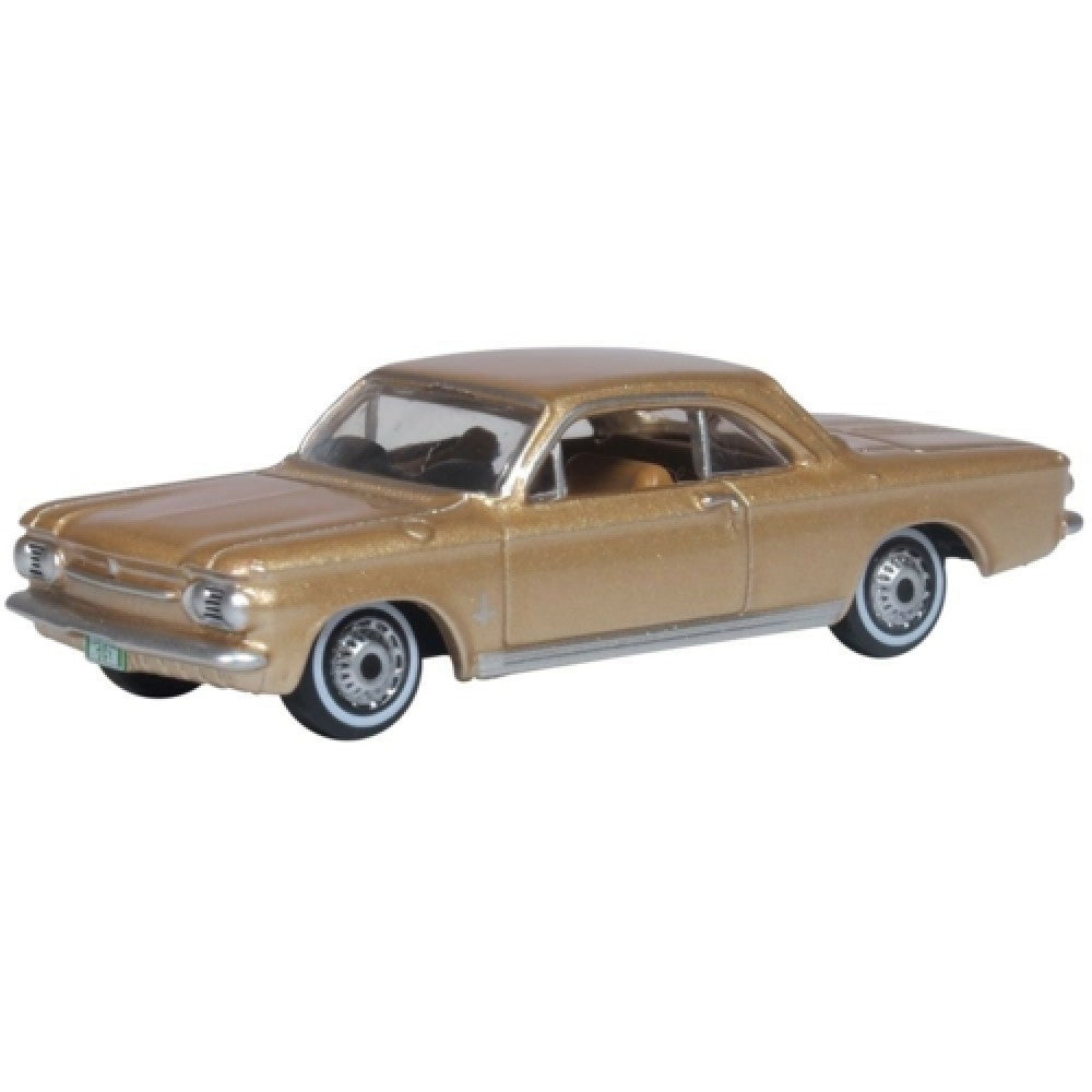 Available to Order – Saddle Tan Chevrolet Corvair Coupe 1963 1:87 Oxford Diecast Model (OX87CH63003)