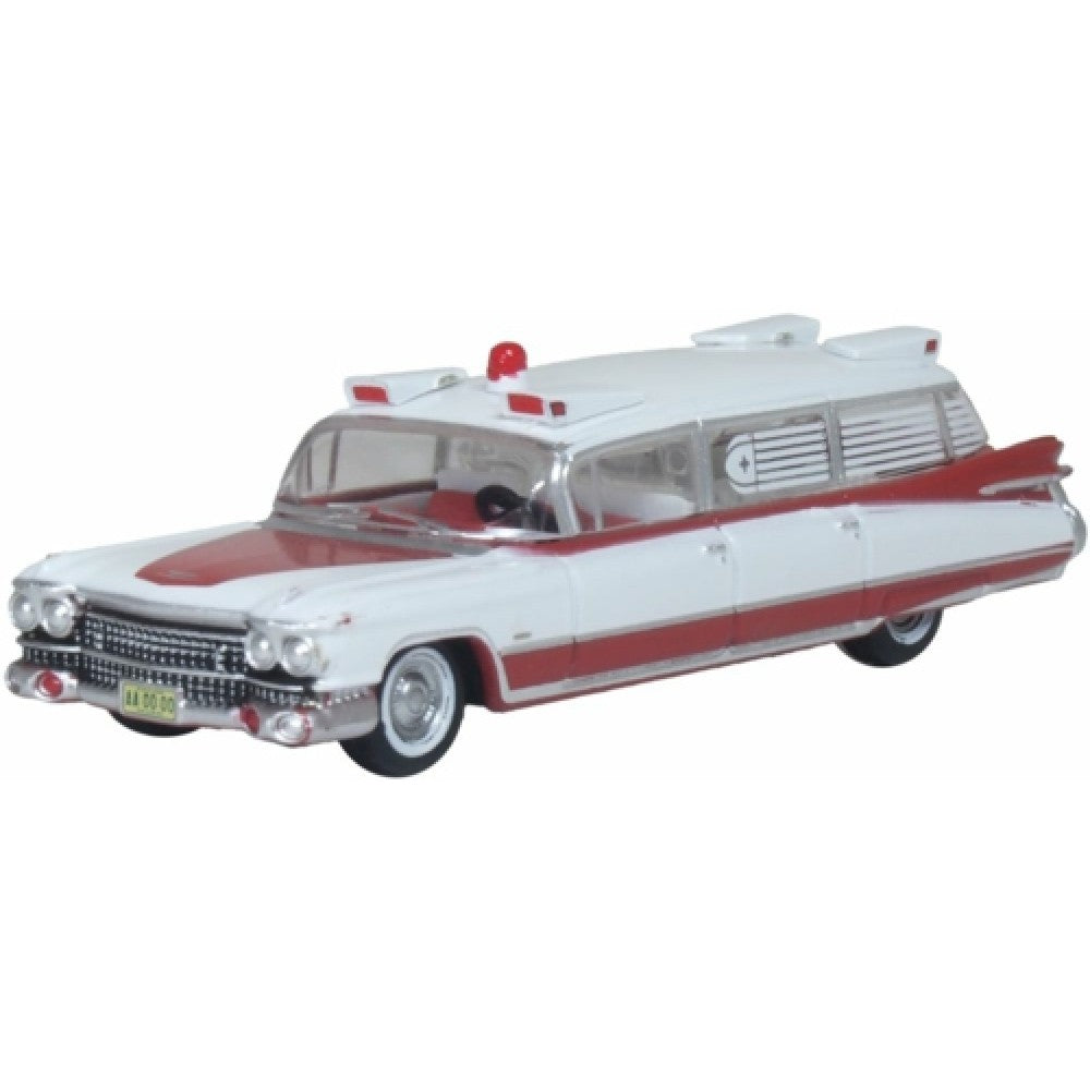 Available to Order – OX87CM59001 - 1:87 1959 CADILLAC MILLER-METEOR AMBULANCE (OX87CM59001)