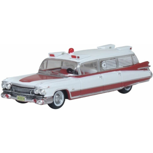 Available to Order – OX87CM59001 - 1:87 1959 CADILLAC MILLER-METEOR AMBULANCE (OX87CM59001)