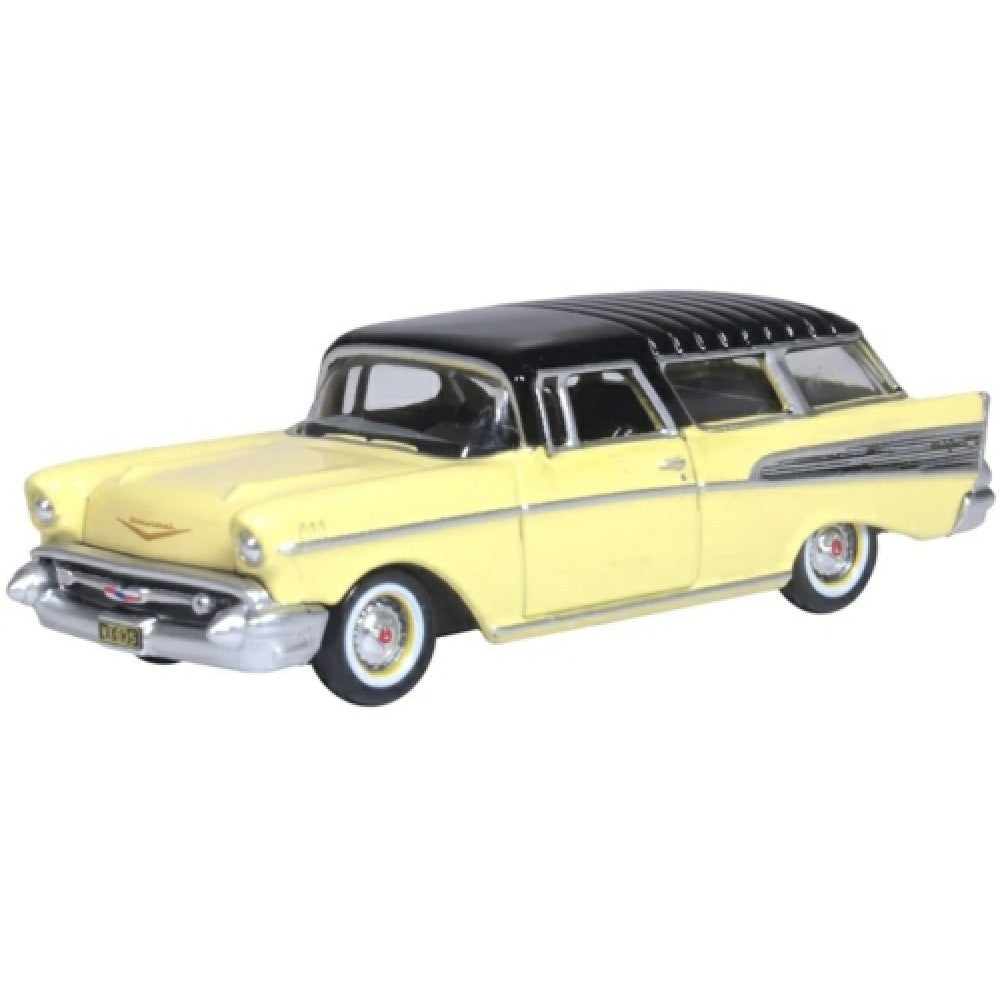 Available to Order – Chevrolet Nomad 1957 Colonial Cream and Onyx Black 1:87 Oxford Diecast Model (OX87CN57007)