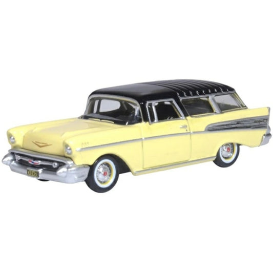 Available to Order – Chevrolet Nomad 1957 Colonial Cream and Onyx Black 1:87 Oxford Diecast Model (OX87CN57007)