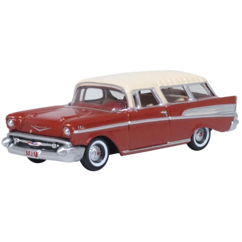 Available to Order – 1957 Chevrolet Nomad Adobe Beige/sierra Gold 1:87 Oxford Diecast Model (OX87CN57008)