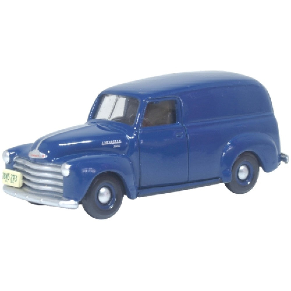 Available to Order – 1950 Chevrolet Panel Van Mariner Blue 1:87 Oxford Diecast Model (OX87CV50006)