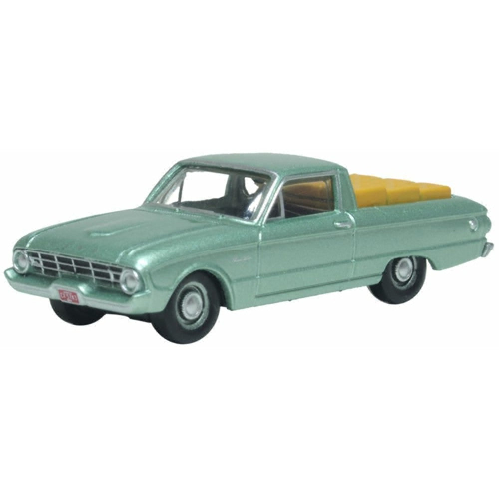 Ox87fa60002 - 1:87 1960 Ford Falcon Ranchero Meadowvale Green (load) Oxford Diecast Model