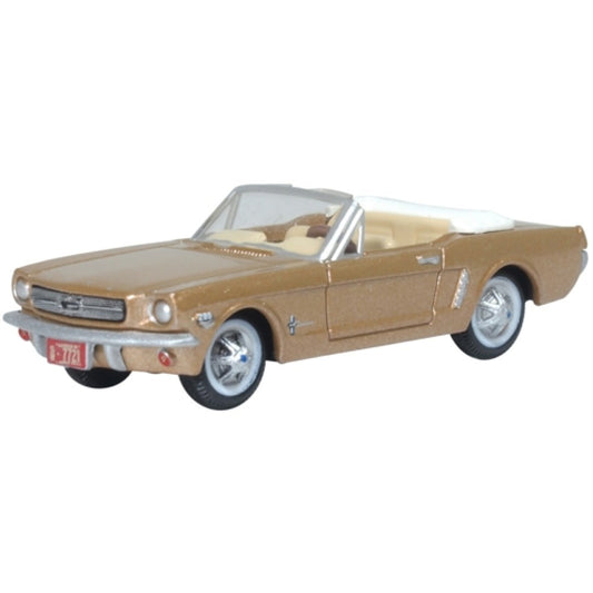 Available to Order – 1965 Ford Mustang Convertible Prairie Bronze 1:87 Oxford Diecast Model (OX87MU65007)