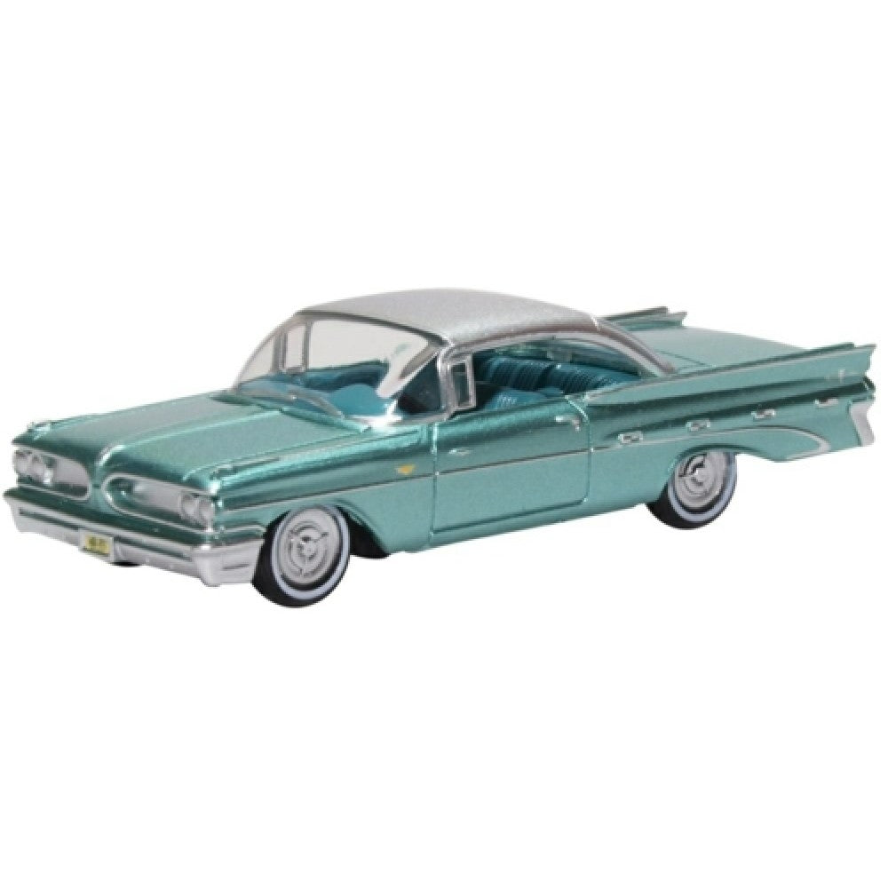 Available to Order – Pontiac Bonneville Coupe 1959 Seaspray Green 1:87 Oxford Diecast Model (OX87PB59003)