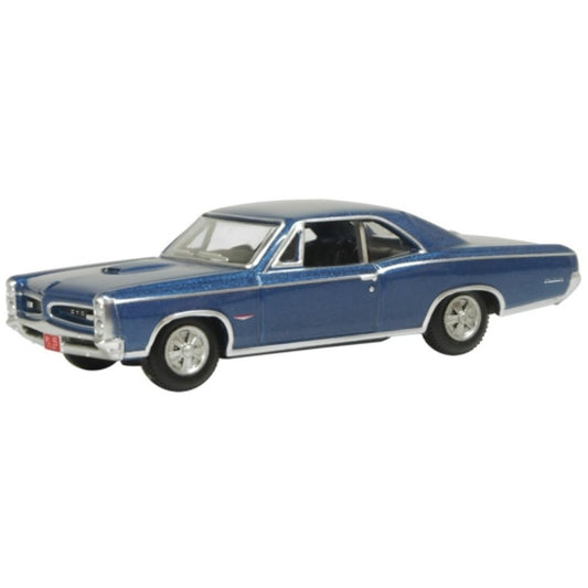 Available to Order – Pontiac GTO 1966 Fontaine Blue 1:87 Oxford Diecast Model (OX87PG66001)