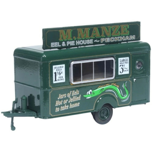 Available to Order – Mobile Trailer M Manze Jellied Eels 1:87 Oxford Diecast Model (OX87TR018)