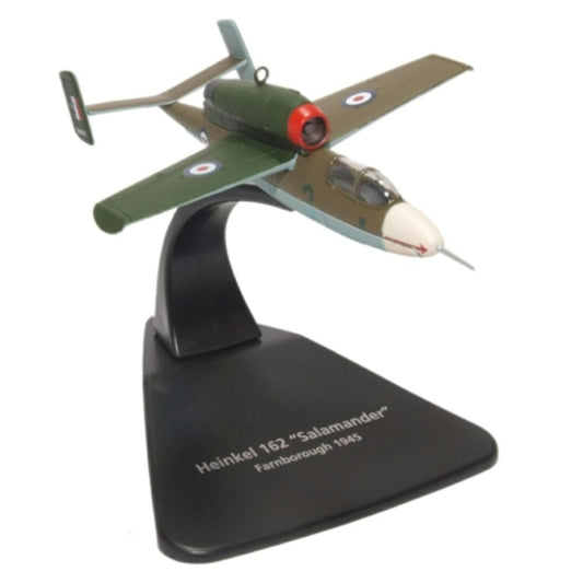 THIS ITEM IS AVAILABLE TO ORDER FROM OUR SUPPLIER - 1:72 OXFORD OXAC076 HEINKEL HE162 AIR MIN 61 W.NR.120072 RAF 1945