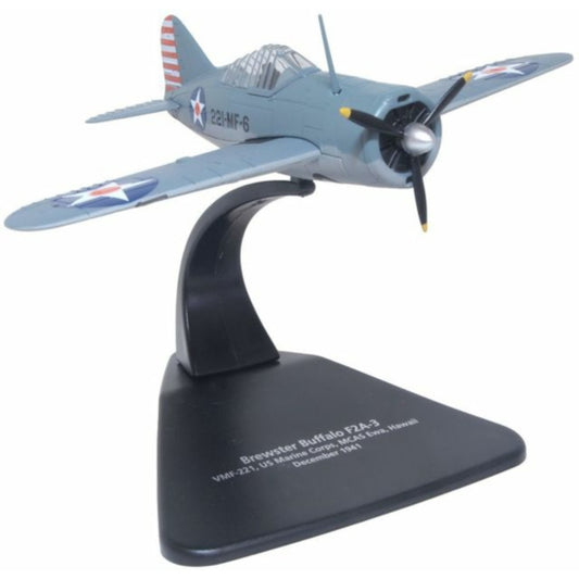 Available To Order – OXAC131 - 1:72 Brewster Buffalo VMF-221 US Marine Corps Mcas Ewa Hawaii OXFORD Model (OXAC131)