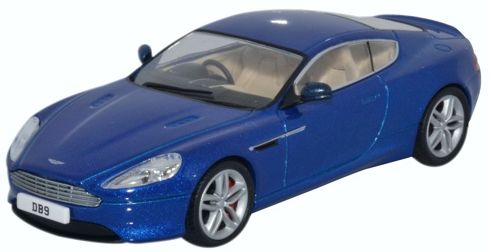 Available To Order – Aston Martin DB9 Coupe Cobalt Blue 1:43 Oxford Diecast Model (OXF 43AMDB9003)
