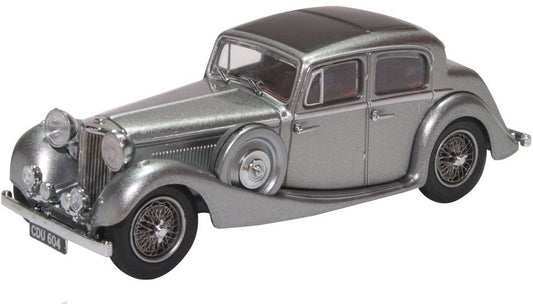 Jaguar 2.5 Litre - SS Jaguar Gunmetal 1:43 Oxford Diecast Model