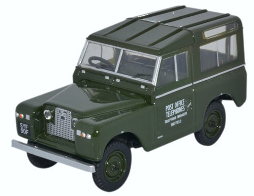 Available to Order – Land Rover S2 SWB Hard Back PO Telephones 1:43 Oxford Diecast Model (OXF 43LR2S003)