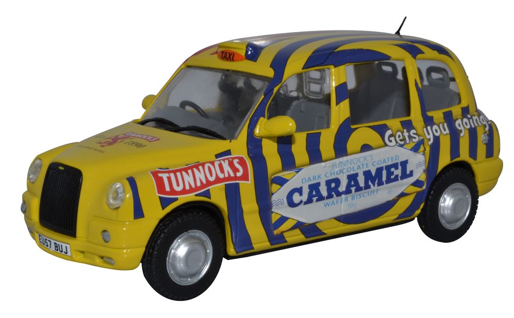 Available to Order – TX4 Taxi Tunnocks 1:43 Oxford Diecast Model (OXF 43TX4009)
