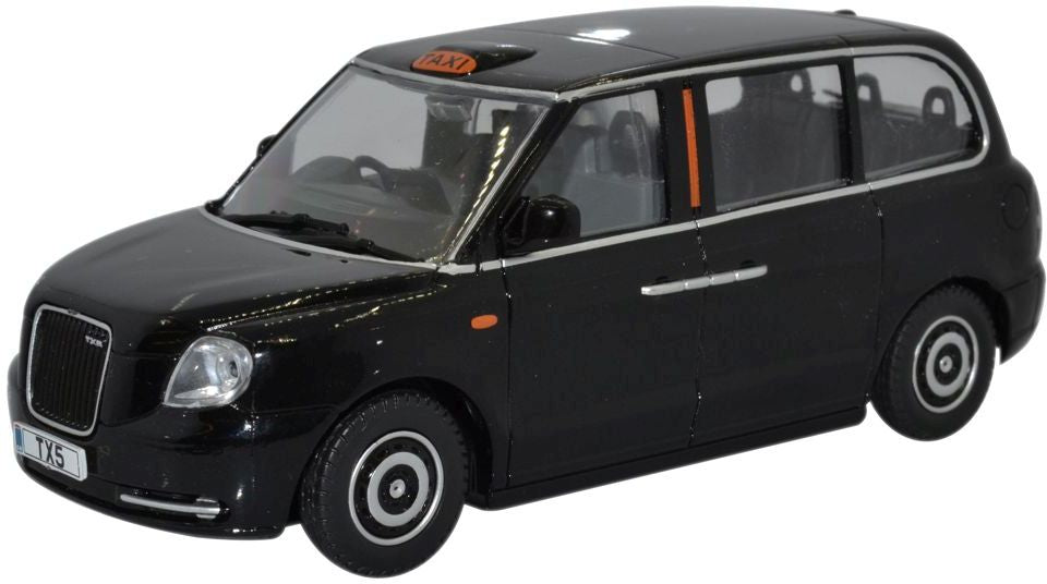 TX5 Taxi Black 1:43 Oxford Diecast Model