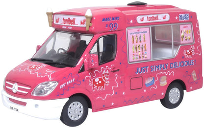 Mercedes Whitby Mondial Ice Cream Van Tonibell 1:43 Oxford Diecast Model