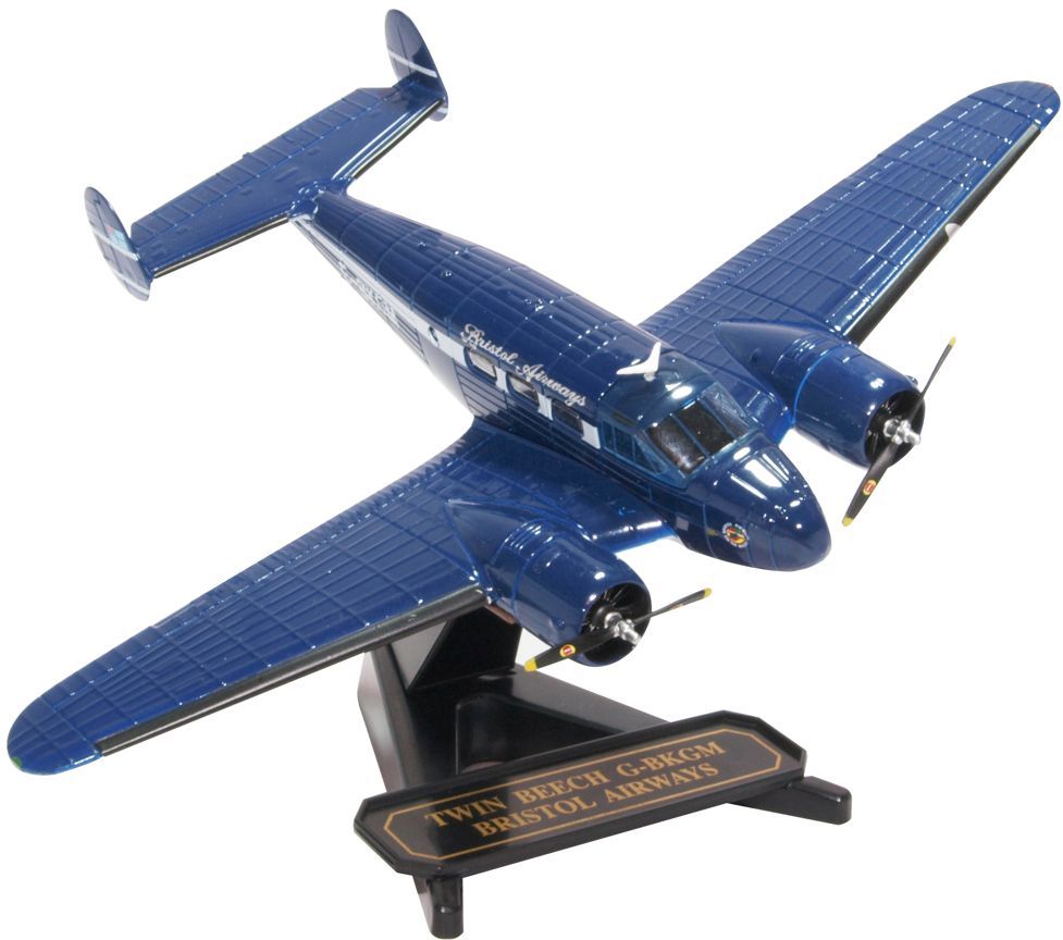 Twin Beech G-BKGM - Bristol Airways 1:72 Oxford Diecast Model