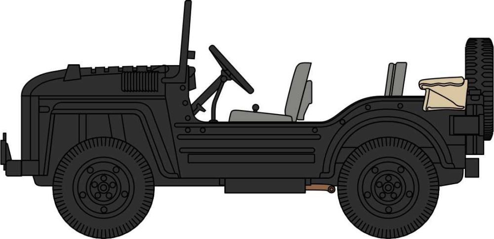 Austin Champ Royal Military Police Berlin 1954 1:76 Oxford Diecast Model