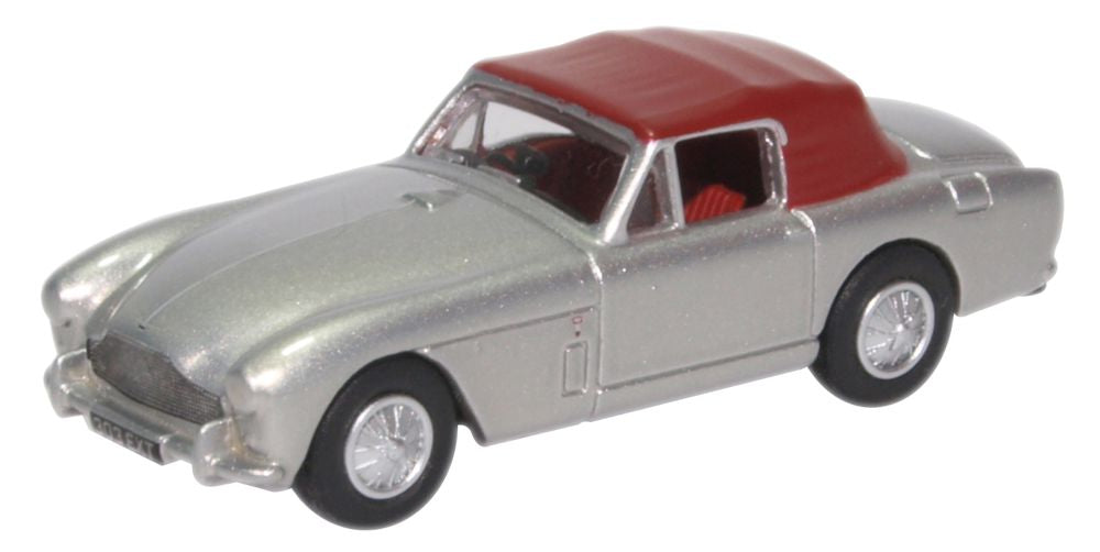 Aston Martin DB2 Mk3 DHC Snow Shadow Silve 1:76 Oxford Diecast Model