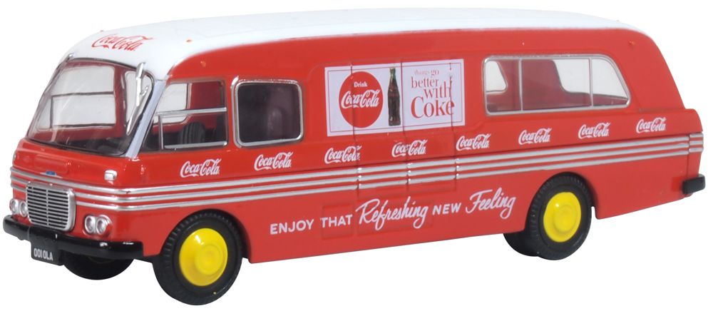 Available To Order – BMC Mobile Unit Coca Cola 1:76 Oxford Diecast Model (OXF 76BMC005CC)