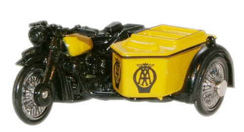 Available To Order – BSA Motorcycle & Sidecar - AA 1:76 Oxford Diecast Model (OXF 76BSA001)