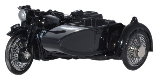 Available To Order – BSA Motorbike & Sidecar - Police 1:76 Oxford Diecast Model (OXF 76BSA006)