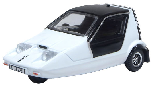 Available To Order – Bond Bug White 1:76 Oxford Diecast Model (OXF 76BUG002)