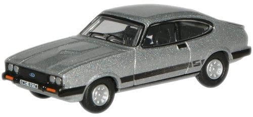 Available To Order – Ford Capri Mk3 - Strato Silver (Bodie) 1:76 Oxford Diecast Model (OXF 76CAP001)