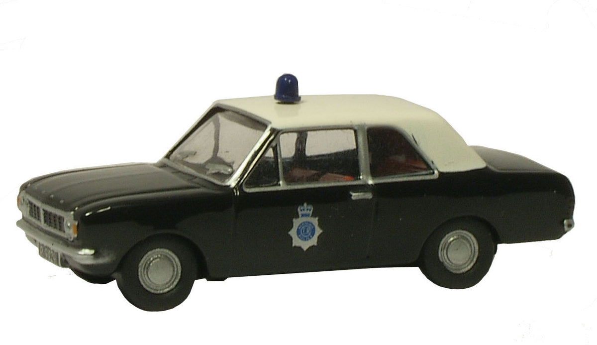 Ford Cortina Mk2 - Bermuda Police 1:76 Oxford Diecast Model