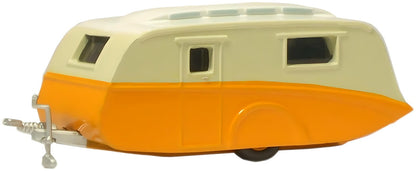 Caravan - Orange/Cream 1:76 Oxford Diecast Model
