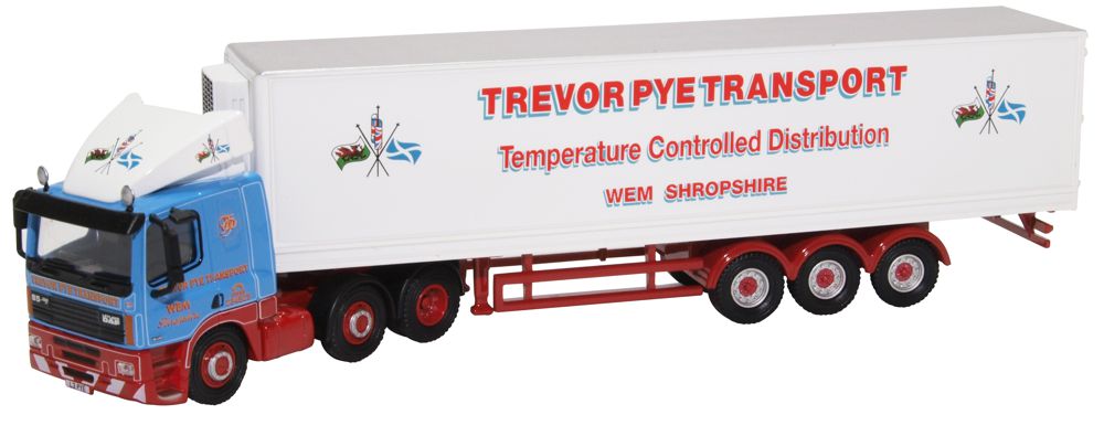 Available To Order – DAF 85 Short Fridge Trailer Trevor Pye 1:76 Oxford Diecast Model (OXF 76DAF004)