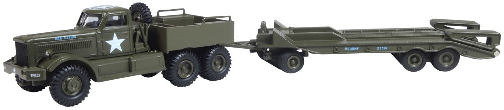 Available To Order – Diamond T Tank Transporter/Trailer US Army 1:76 Oxford Diecast Model (OXF 76DT007)