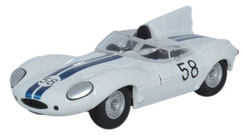 Jaguar D Type Lime Rock 1957 Walt Hansgen 1:76 Oxford Diecast Model