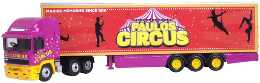 Paulos Circus ERF EC Box Trailer 1:76 Oxford Diecast Model