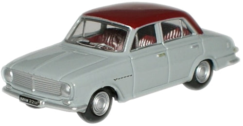 Vauxhall FB Victor Venetian Gull Grey/Red 1:76 Oxford Diecast Model