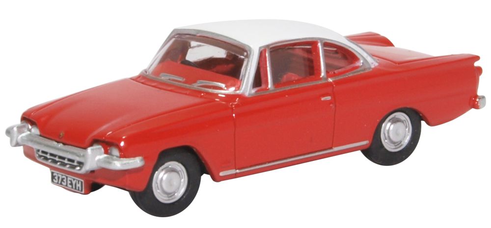 Ford Consul Capri Monaco Red and White 1:76 Oxford Diecast Model
