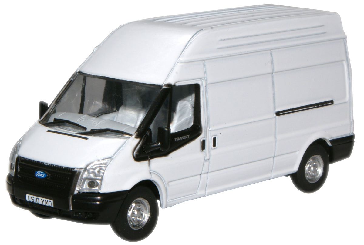 Available To Order – Ford Transit LWB High - White 1:76 Oxford Diecast Model (OXF 76FT006)